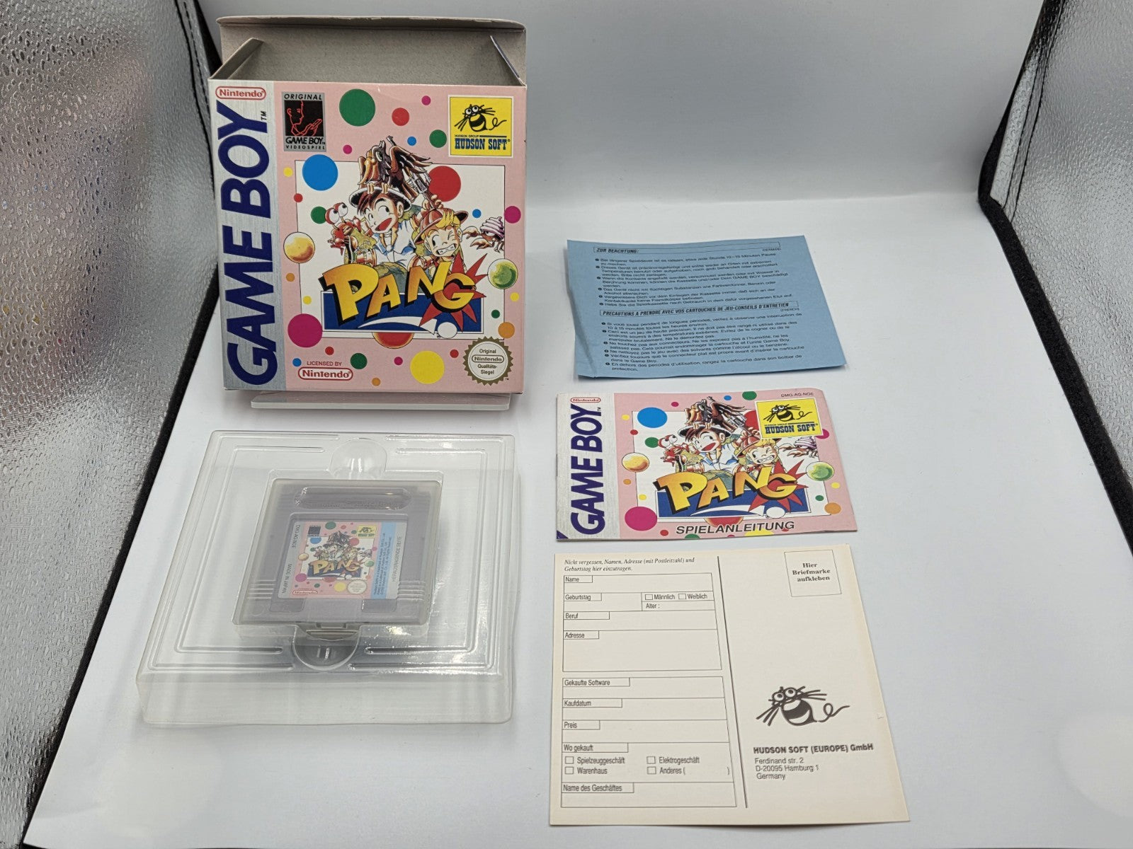 Nintendo Game Boy Classic Spiel Pang mit OVP und Anleitung NOE - T-Retro-Games 