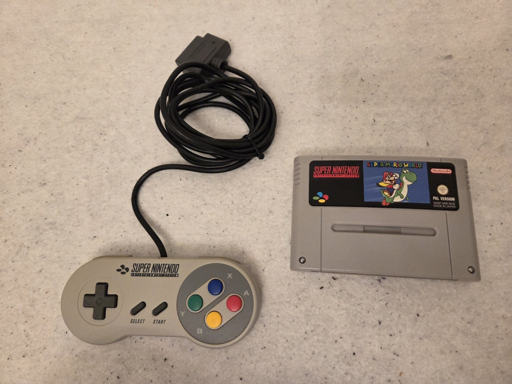 SNES Super Nintendo Super Mario World Bundle Konsole Console NOE OVP - T-Retro-Games 