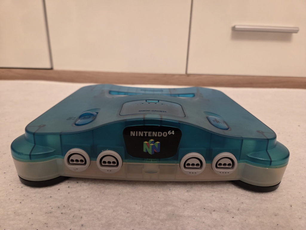 N64 Nintendo 64 Clear Blue Konsole Console OVP - T-Retro-Games 
