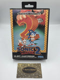 Sega Mega Drive Spiel Sonic The Hedgehog 2 mit OVP + Anleitung Multi Language - T-Retro-Games 