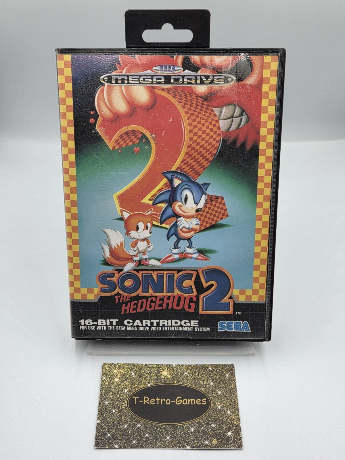 Sega Mega Drive Spiel Sonic The Hedgehog 2 mit OVP + Anleitung Multi Language - T-Retro-Games 