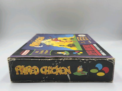 SNES Super Nintendo Alfred Chicken mit OVP und Anleitung NOE