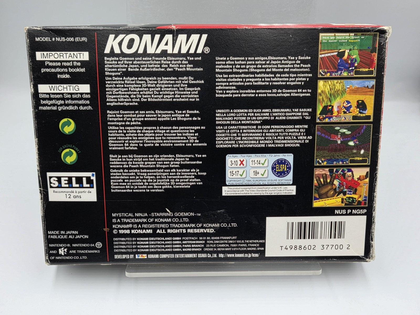 N64 Nintendo 64 Mystical Ninja Starring Goemon mit OVP und Anleitung EUR - T-Retro-Games 