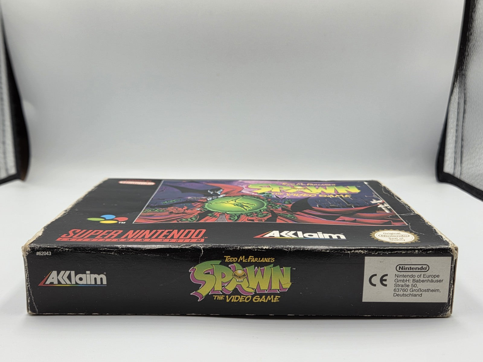 SNES Super Nintendo Todd McFarlane's Spawn mit OVP und Anleitung EUR - T-Retro-Games 