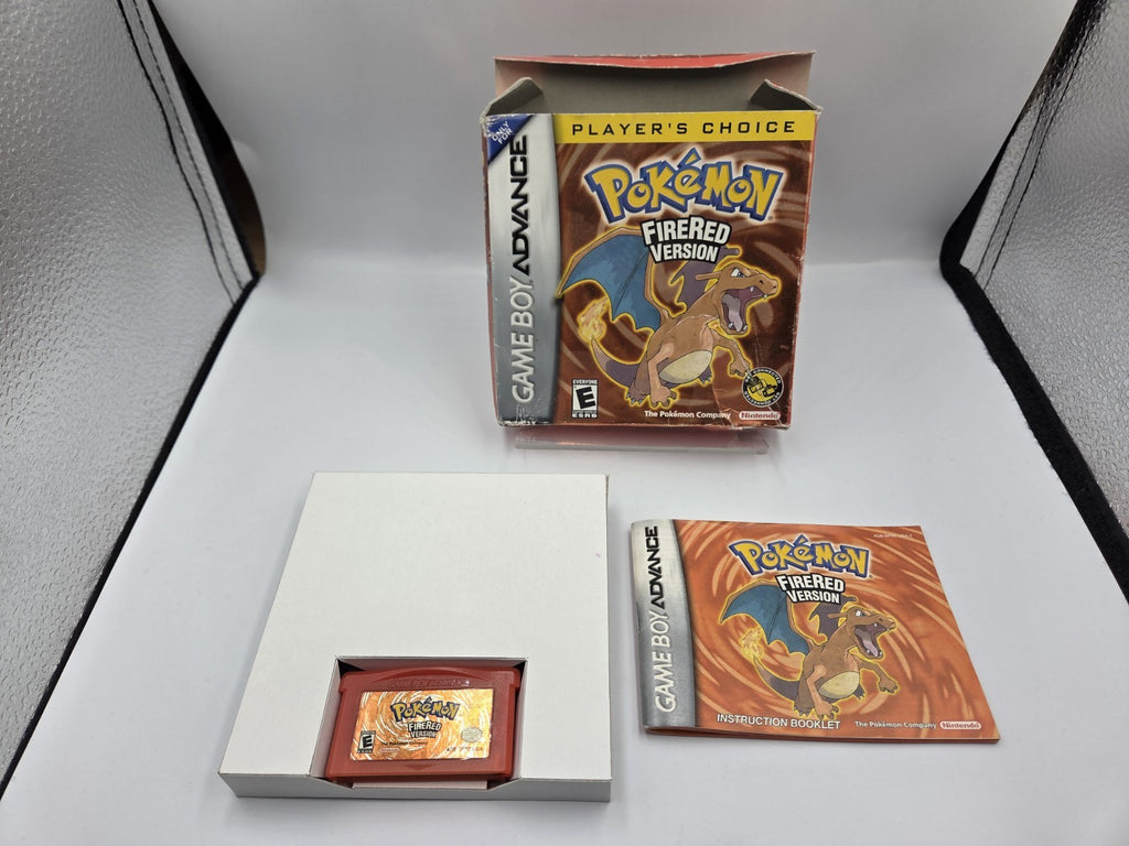 Nintendo Game Boy Advance Pokemon FireRed Version mit OVP und Anleitung USA - T-Retro-Games 