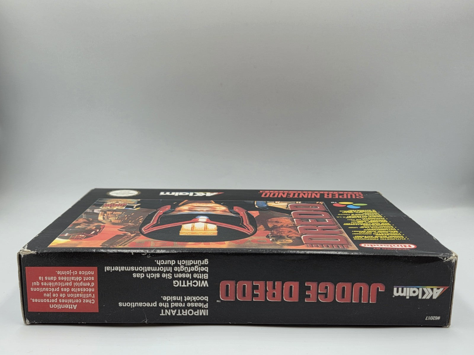 SNES Super Nintendo Judge Dredd mit OVP und Anleitung EUR - T-Retro-Games 