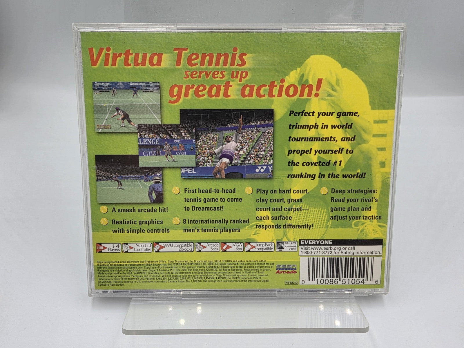 Sega Dreamcast Virtua Tennis mit OVP und Anleitung USA - T-Retro-Games 