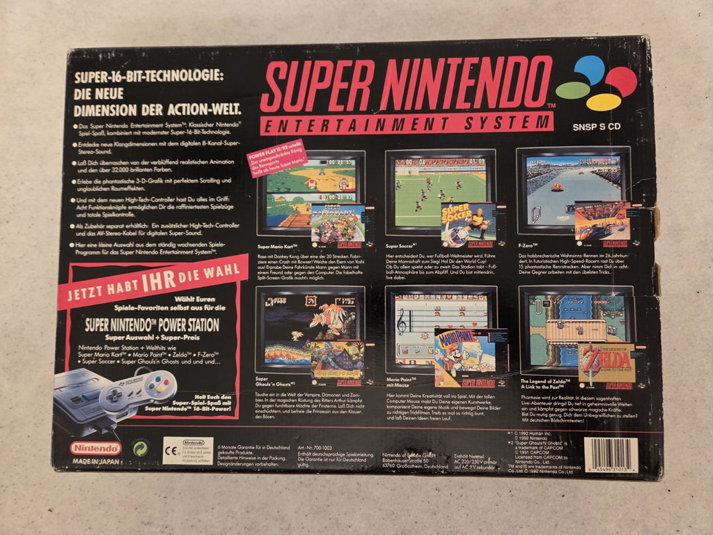 SNES Super Nintendo Power Station Konsole Console NOE OVP - T-Retro-Games 
