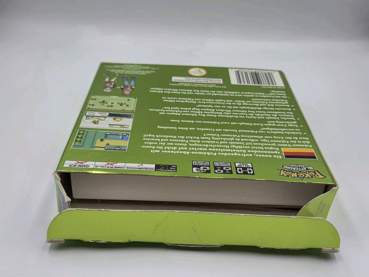 Nintendo Game Boy Advance Pokemon Blattgrüne Edition mit OVP und Anleitung NOE - T-Retro-Games 