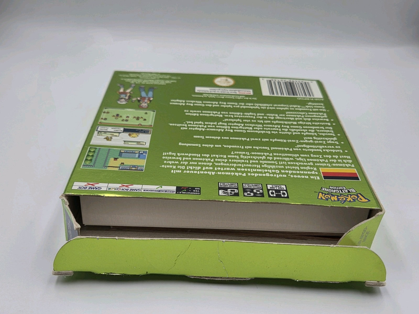 Nintendo Game Boy Advance Pokemon Blattgrüne Edition mit OVP und Anleitung NOE - T-Retro-Games 