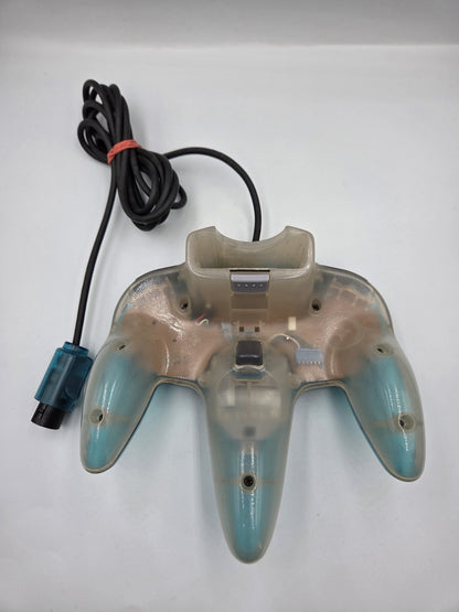 Nintendo 64 N64 Controller Clear Blue Transparent - T-Retro-Games 