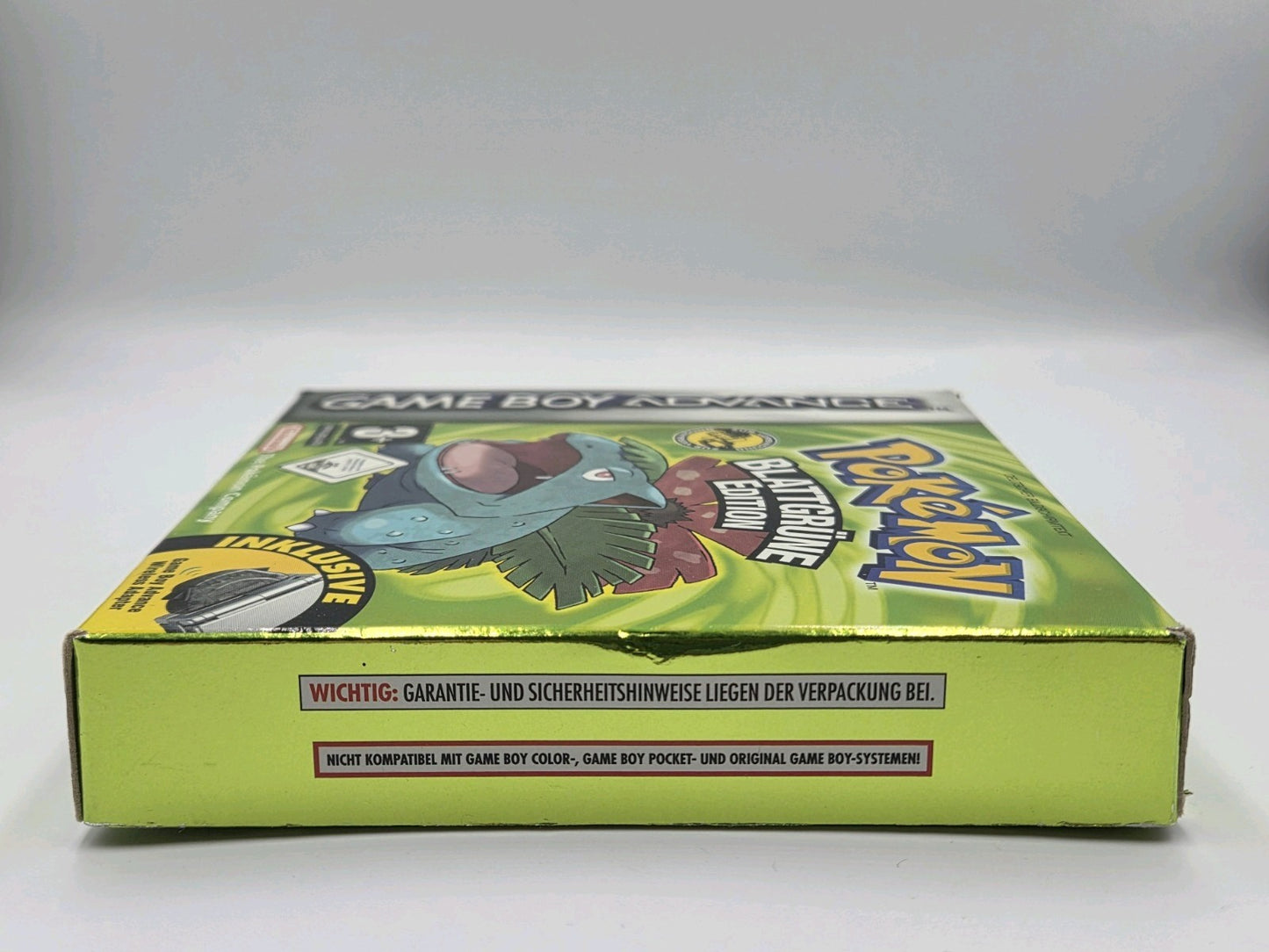 Nintendo Game Boy Advance Pokemon Blattgrüne Edition mit OVP und Anleitung NOE - T-Retro-Games 