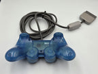 PS1 Playstation 1 Dual-Shock Controller Joystick Transparent Blau SCPH-1200 - T-Retro-Games 