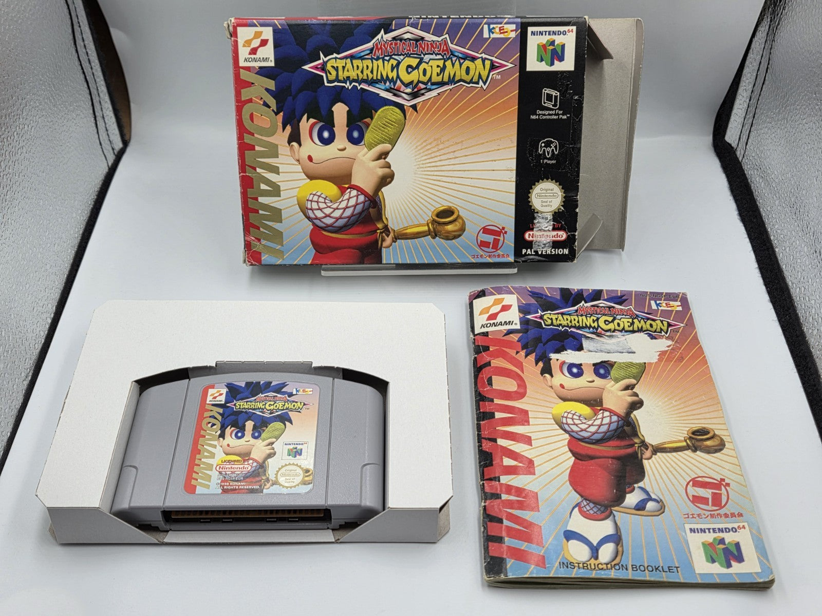 N64 Nintendo 64 Mystical Ninja Starring Goemon mit OVP und Anleitung EUR - T-Retro-Games 