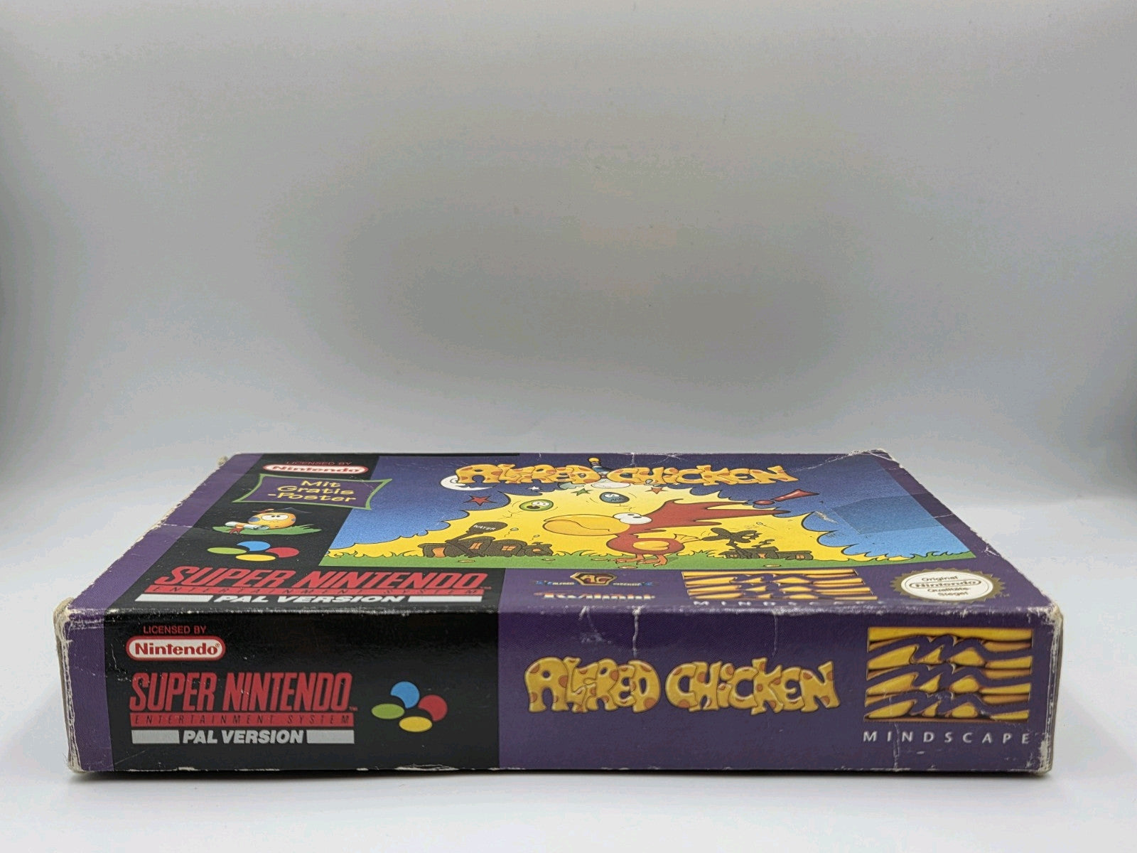 SNES Super Nintendo Alfred Chicken mit OVP und Anleitung NOE