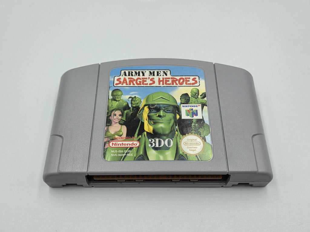 N64 Nintendo 64 Army Men Sarge's Heroes mit OVP und Anleitung NOE - T-Retro-Games 