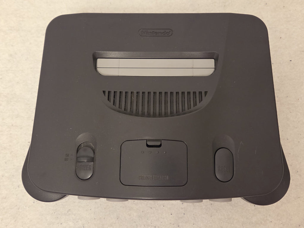 Nintendo 64 N64 Konsole Console Schwarz + Controller + Kabel mit Jumper Pak - T-Retro-Games 