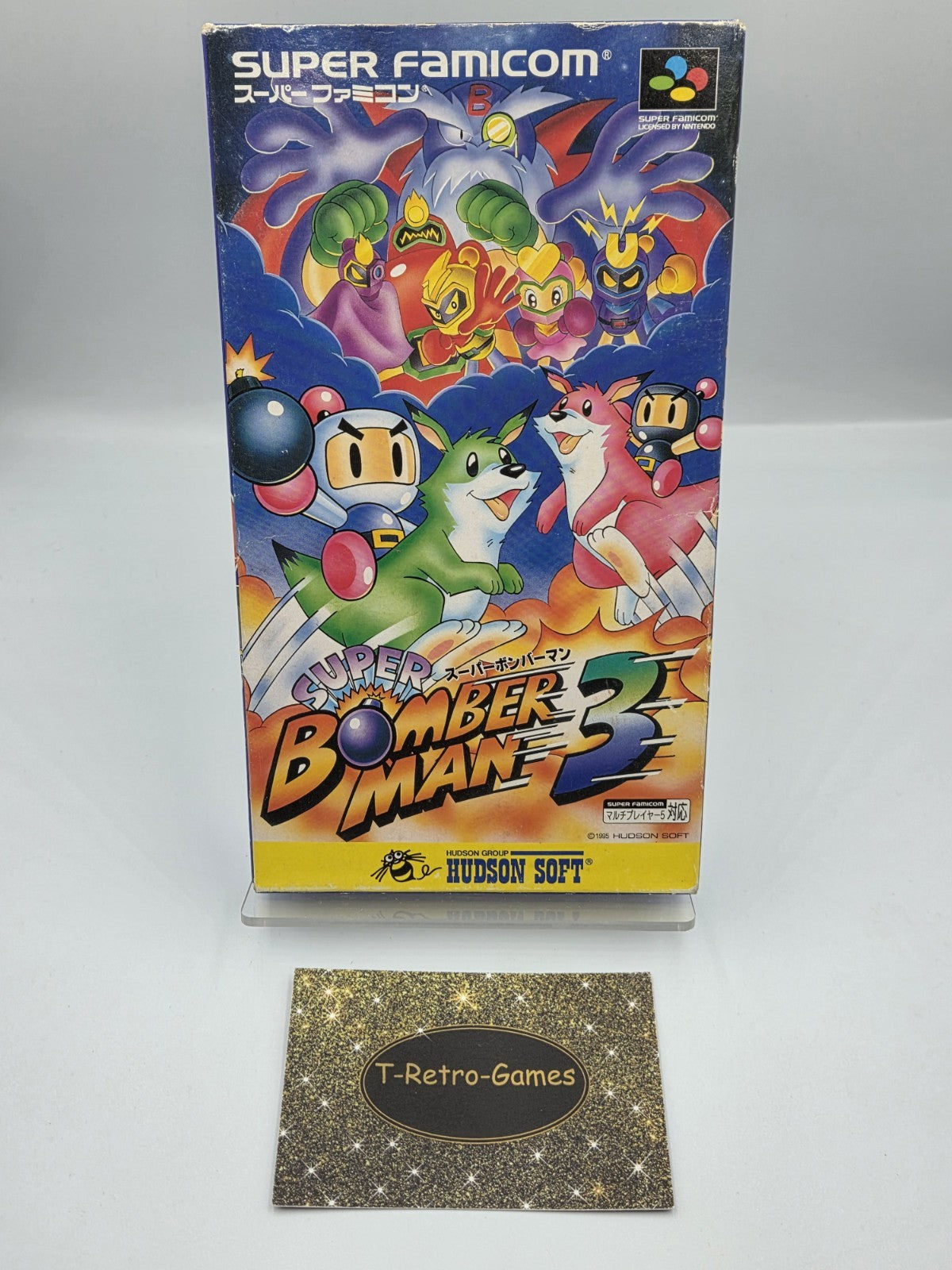 SFC Super Famicom Super Bomberman 3 mit OVP und Anleitung Japan - T-Retro-Games 