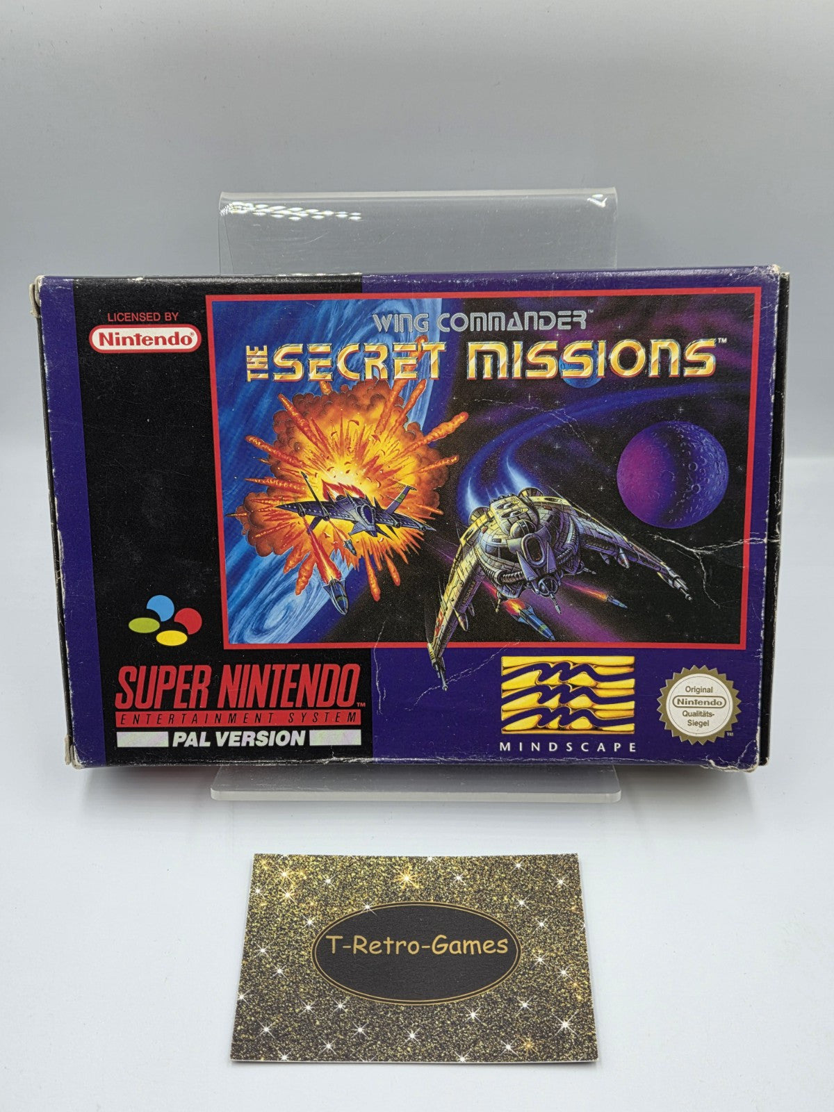 SNES Super Nintendo Wing Commander The Secret Missions mit OVP und Anleitung NOE - T-Retro-Games 