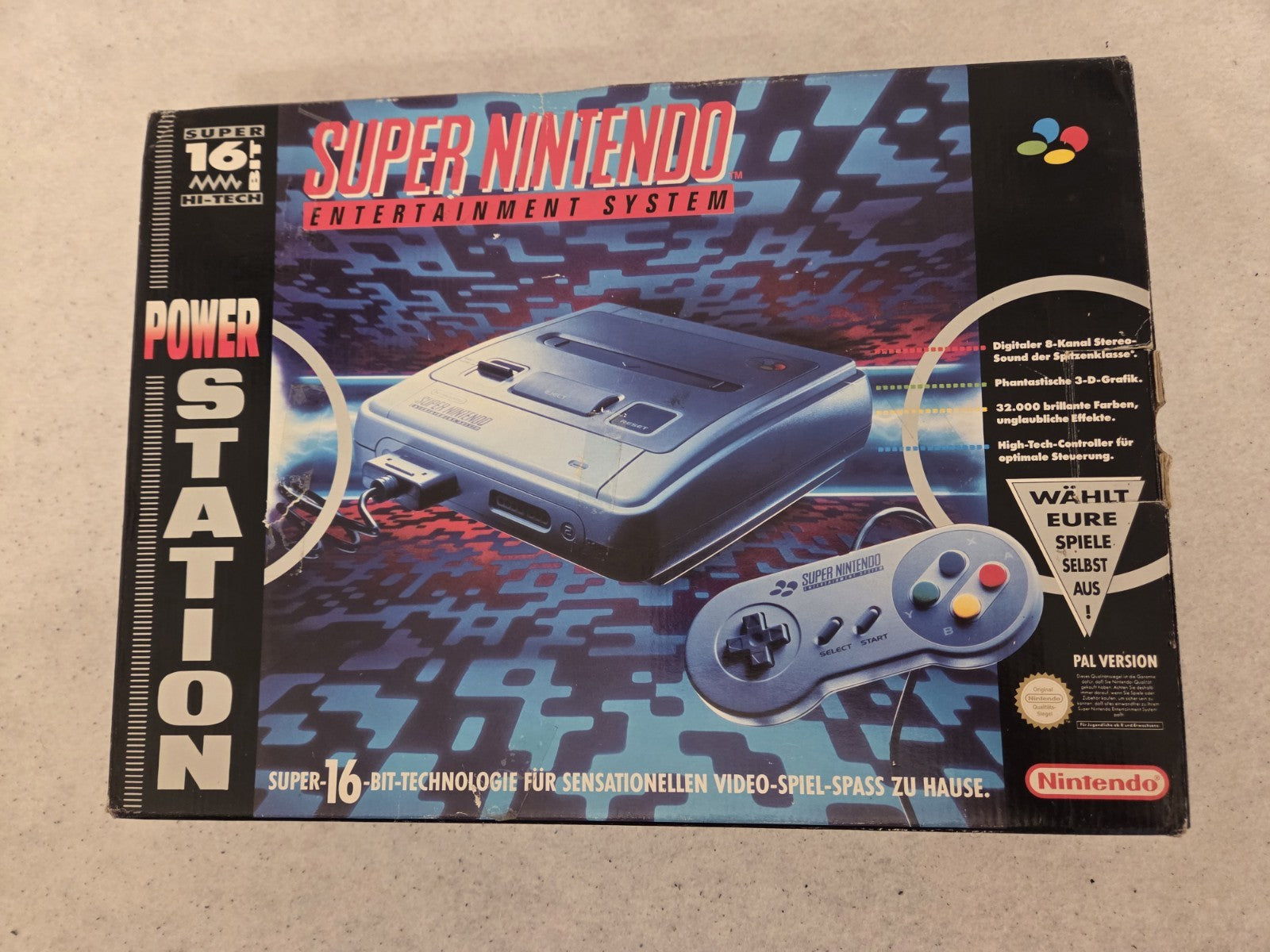 SNES Super Nintendo Power Station Konsole Console NOE OVP - T-Retro-Games 
